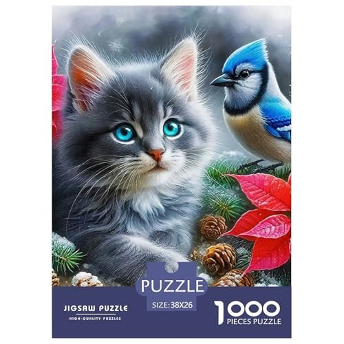 Niedliche Katze Puzzles 1000 Teile Schwer Puzzle Spielzeug Pädagogisches Spiel Impossible Herausforderungsspielzeug Für Erwachsene Kinder 38x26cm/1000pcs Niedliche Katze Puzzles 1000 Teile Schwer Puzzle Spielzeug Pädagogisches Spiel Impossible Herausforderungsspielzeug Für Erwachsene Kinder 38x26cm/1000pcs von OWBASKPOZ