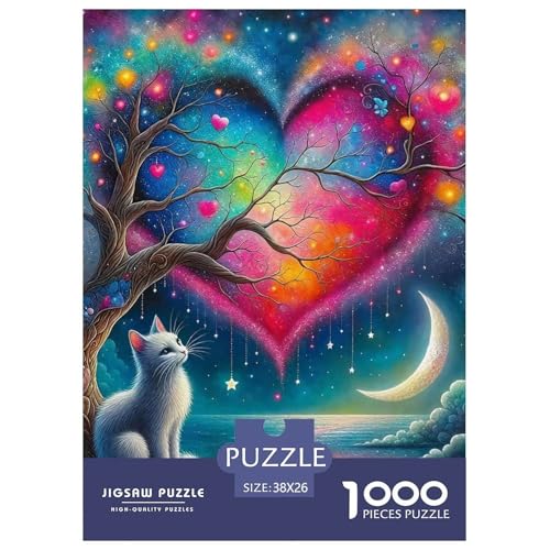Niedliche Katze Puzzles 1000 Teile Schwer Puzzle Spielzeug Pädagogisches Spiel Impossible Herausforderungsspielzeug Für Erwachsene Und Kinder in Bewährter 38x26cm/1000pcs Niedliche Katze Puzzles 1000 Teile Schwer Puzzle Spielzeug Pädagogisches Spiel Impossible Herausforderungsspielzeug Für Erwachsene Und Kinder in Bewährter 38x26cm/1000pcs von OWBASKPOZ