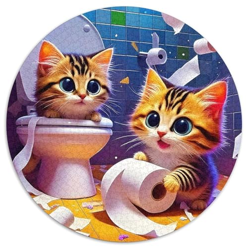 Niedliche Katze1000 Teilen Puzzles FürErwachseneKinder AbGeschenk, HobbyPuzzle1000pcs (67.5x67.5cm) von OWBASKPOZ