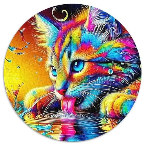 Niedliche KatzeJigsaw 1000 Teile Für Erwachsene Und Kinder, Puzzle 1000 Teile Puzzles GameGeschenk,1000pcs (67.5x67.5cm) von OWBASKPOZ