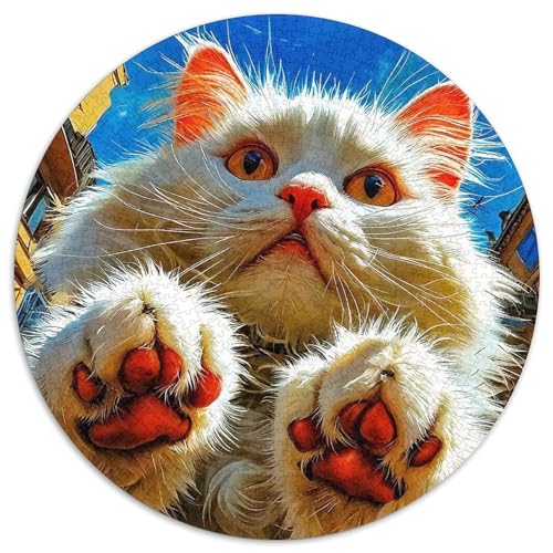 Niedliche KatzeJigsaw 1000 Teile Puzzles Puzzle Für Erwachsene Kinder Lernspiel Herausforderungsspielzeug1000pcs (67.5x67.5cm) von OWBASKPOZ