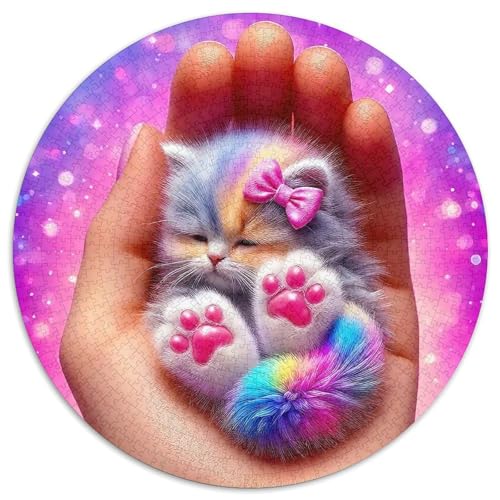 Niedliche KatzePuzzle 1000 Teile Für Erwachsene Kinder Originelle Geschenke FürLernspiel Herausforderungsspielzeug1000pcs (67.5x67.5cm) von OWBASKPOZ