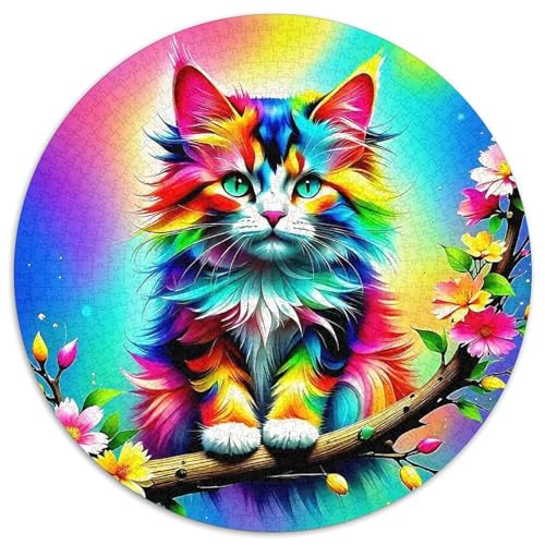 Niedliche KatzePuzzle 1000 Teile Für Erwachsene Kinder Originelle Geschenke FürLernspiel Herausforderungsspielzeug1000pcs (67.5x67.5cm) von OWBASKPOZ