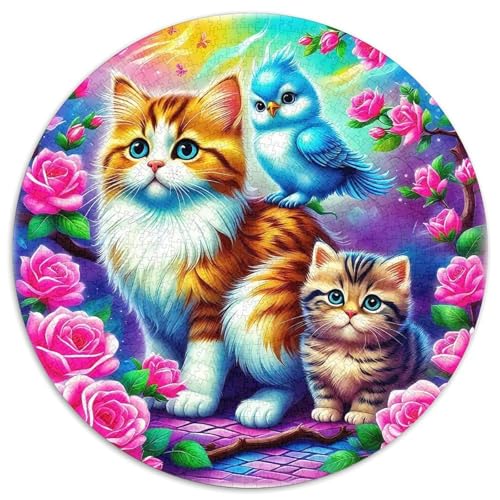 Niedliche KatzePuzzle 1000 Teile FürErwachsene UndKinder,Game,PuzzlesFarbenfrohes Jigsaw Geschenk1000pcs (67.5x67.5cm) von OWBASKPOZ