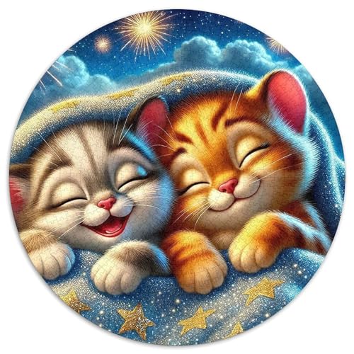 Niedliche KatzePuzzle Für ErwachseneKinder Ab Puzzles 1000 Teile Geschenk, Hobby1000pcs (67.5x67.5cm) von OWBASKPOZ