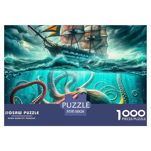 Octopus Puzzle 1000 Teile Schwer Puzzle Spielzeug Lernspiel Impossible Herausforderungsspielzeug Für Erwachsene Kinder 38x26cm/1000pcs Octopus Puzzle 1000 Teile Schwer Puzzle Spielzeug Lernspiel Impossible Herausforderungsspielzeug Für Erwachsene Kinder 38x26cm/1000pcs von OWBASKPOZ