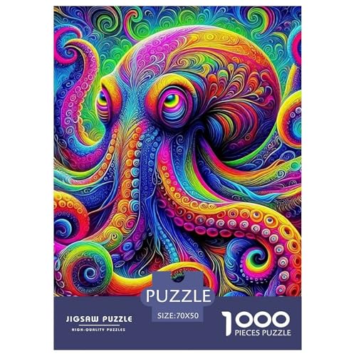 Octopus Puzzle 1000 Teile Schwer Puzzle Spielzeug Lernspiel Impossible Herausforderungsspielzeug Für Erwachsene Kinder 70x50cm/1000pcs Octopus Puzzle 1000 Teile Schwer Puzzle Spielzeug Lernspiel Impossible Herausforderungsspielzeug Für Erwachsene Kinder 70x50cm/1000pcs von OWBASKPOZ