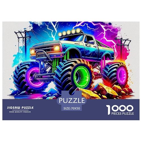 Offroad Fahrzeug Puzzle 1000 Teile Schwer Puzzle Spielzeug Lernspiel Impossible Herausforderung Spielzeug Für Erwachsene Kinder 70x50cm/1000pcs von OWBASKPOZ