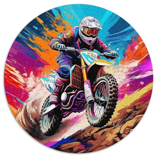 Offroad MotorradJigsaw 1000 Teile Für Erwachsene Und Kinder, Puzzle 1000 Teile Puzzles GameGeschenk,1000pcs (67.5x67.5cm) von OWBASKPOZ