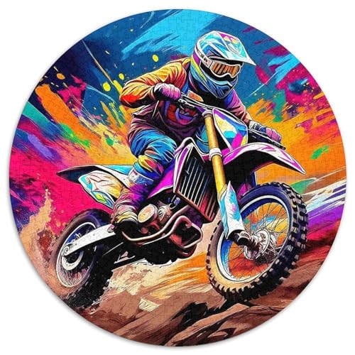 Offroad MotorradPuzzle Für ErwachseneKinder Ab Puzzles 1000 Teile Geschenk, Hobby1000pcs (67.5x67.5cm) von OWBASKPOZ