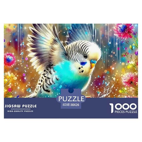 Papagei Puzzle 1000 Teile Schwer Puzzle Spielzeug Lernspiel Impossible Herausforderung Spielzeug Für Erwachsene Kinder 38x26cm/1000pcs von OWBASKPOZ
