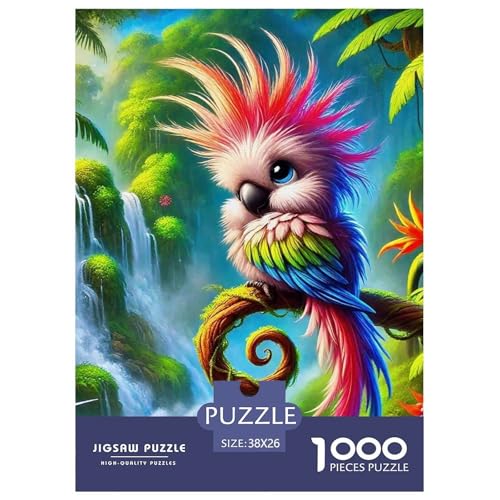 Papagei Puzzle 1000 Teile Schwer Puzzle Spielzeug Pädagogisches Spiel Impossible Herausforderung Spielzeug Für Erwachsene Und Kinder in Bewährter 38x26cm/1000pcs von OWBASKPOZ