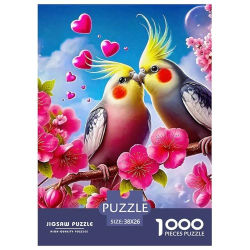 Papagei Puzzle 1000 Teile Schwer Puzzle Spielzeug Pädagogisches Spiel Impossible Herausforderungsspielzeug Für Erwachsene Und Kinder Ab 12 Jahren 38x26cm/1000pcs von OWBASKPOZ