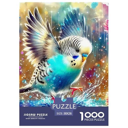 Papagei Puzzle 1000-teilige Schwer Puzzle Spielzeug Lernspiel Impossible Herausforderungsspielzeug Für Erwachsene Und Kinder in Bewährter 38x26cm/1000pcs von OWBASKPOZ