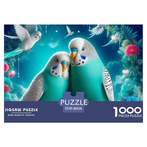 Papagei Puzzles 1000 Teile Schwer Puzzle Spielzeug Pädagogisches Spiel Impossible Herausforderung Spielzeug Für Erwachsene Und Kinder Ab 12 Jahren 38x26cm/1000pcs von OWBASKPOZ