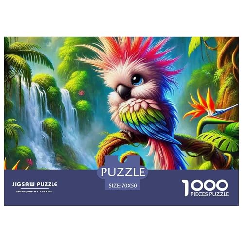 Papagei Puzzles 1000-teilige Schwer Puzzle Spielzeug Lernspiel Impossible Herausforderungsspielzeug Für Erwachsene Und Kinder in Bewährter 70x50cm/1000pcs von OWBASKPOZ