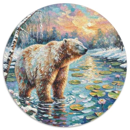 Polar Bear1000 Teile Für Erwachsene Und Kinder Puzzle Jigsaw Lernspiel Polar Bear ToysHerausforderungsspielzeug1000pcs (67.5x67.5cm) von OWBASKPOZ