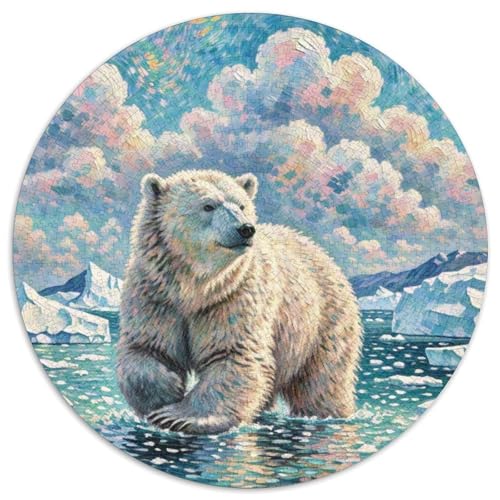 Polar Bear1000 Teile Puzzle Für Erwachsene Und Kinder Jigsaw Polar Bear ToysLernspiel Herausforderungsspielzeug1000pcs (67.5x67.5cm) von OWBASKPOZ
