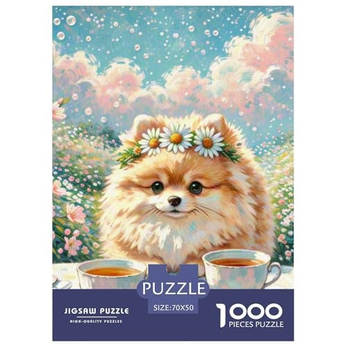 Pommern Puzzle 1000 Teile Schwer Puzzle Spielzeug Lernspiel Impossible Haustier Hund Herausforderungsspielzeug Für Erwachsene Kinder 70x50cm/1000pcs Pommern Puzzle 1000 Teile Schwer Puzzle Spielzeug Lernspiel Impossible Haustier Hund Herausforderungsspielzeug Für Erwachsene Kinder 70x50cm/1000pcs von OWBASKPOZ