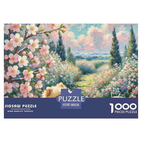 Pommern Puzzle 1000 Teile Schwer Puzzle Spielzeug Lernspiel Impossible Haustier Hund Herausforderungsspielzeug Für Erwachsene Und Kinder Ab 12 Jahren 38x26cm/1000pcs von OWBASKPOZ