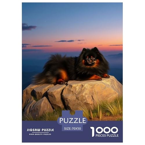 Pommern Puzzle 1000 Teile Schwer Puzzle Spielzeug Lernspiel Impossible Haustier Hund Herausforderungsspielzeug Für Erwachsene Und Kinder in Bewährter 70x50cm/1000pcs von OWBASKPOZ