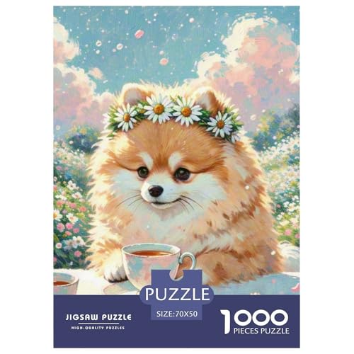 Pommern Puzzle 1000 Teile Schwer Puzzle Spielzeug Pädagogisches Spiel Impossible Haustier Hund Herausforderung Spielzeug Für Erwachsene Und Kinder Ab 12 Jahren 70x50cm/1000pcs Pommern Puzzle 1000 Teile Schwer Puzzle Spielzeug Pädagogisches Spiel Impossible Haustier Hund Herausforderung Spielzeug Für Erwachsene Und Kinder Ab 12 Jahren 70x50cm/1000pcs von OWBASKPOZ