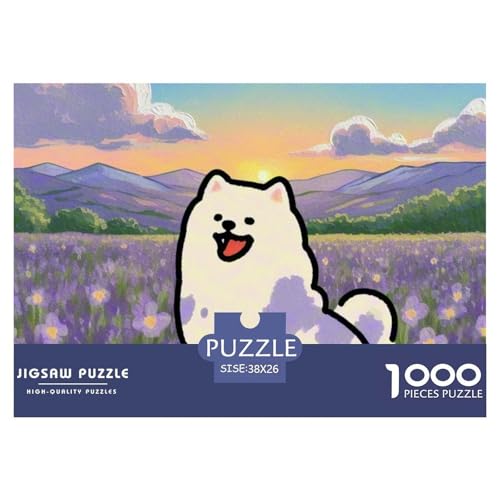 Pommern Puzzle 1000 Teile Schwer Puzzle Spielzeug Pädagogisches Spiel Impossible Haustier Hund Herausforderung Spielzeug Für Erwachsene Und Kinder in Bewährter 38x26cm/1000pcs von OWBASKPOZ