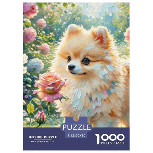 Pommern Puzzle 1000 Teile Schwer Puzzle Spielzeug Pädagogisches Spiel Impossible Haustier Hund Herausforderungsspielzeug Für Erwachsene Und Kinder Ab 12 Jahren 70x50cm/1000pcs Pommern Puzzle 1000 Teile Schwer Puzzle Spielzeug Pädagogisches Spiel Impossible Haustier Hund Herausforderungsspielzeug Für Erwachsene Und Kinder Ab 12 Jahren 70x50cm/1000pcs von OWBASKPOZ