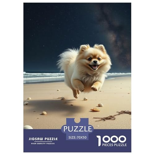 Pommern Puzzle 1000 Teile Schwer Puzzle Spielzeug Pädagogisches Spiel Impossible Haustier Hund Herausforderungsspielzeug Für Erwachsene Und Kinder Ab 12 Jahren 70x50cm/1000pcs Pommern Puzzle 1000 Teile Schwer Puzzle Spielzeug Pädagogisches Spiel Impossible Haustier Hund Herausforderungsspielzeug Für Erwachsene Und Kinder Ab 12 Jahren 70x50cm/1000pcs von OWBASKPOZ