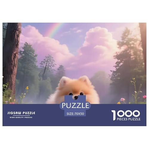Pommern Puzzle 1000 Teile Schwer Puzzle Spielzeug Pädagogisches Spiel Impossible Haustier Hund Herausforderungsspielzeug Für Erwachsene Und Kinder Ab 14 Jahren 70x50cm/1000pcs Pommern Puzzle 1000 Teile Schwer Puzzle Spielzeug Pädagogisches Spiel Impossible Haustier Hund Herausforderungsspielzeug Für Erwachsene Und Kinder Ab 14 Jahren 70x50cm/1000pcs von OWBASKPOZ