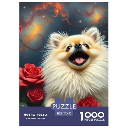 Pommern Puzzle 1000-teilige Schwer Puzzle Spielzeug Lernspiel Impossible Haustier Hund Herausforderung Spielzeug Für Erwachsene Und Kinder Ab 14 Jahren 70x50cm/1000pcs Pommern Puzzle 1000-teilige Schwer Puzzle Spielzeug Lernspiel Impossible Haustier Hund Herausforderung Spielzeug Für Erwachsene Und Kinder Ab 14 Jahren 70x50cm/1000pcs von OWBASKPOZ