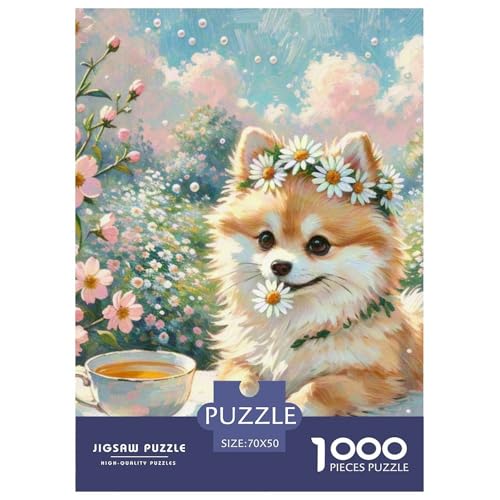 Pommern Puzzle 1000-teilige Schwer Puzzle Spielzeug Lernspiel Impossible Haustier Hund Herausforderungsspielzeug Für Erwachsene Und Kinder Ab 12 Jahren 70x50cm/1000pcs Pommern Puzzle 1000-teilige Schwer Puzzle Spielzeug Lernspiel Impossible Haustier Hund Herausforderungsspielzeug Für Erwachsene Und Kinder Ab 12 Jahren 70x50cm/1000pcs von OWBASKPOZ