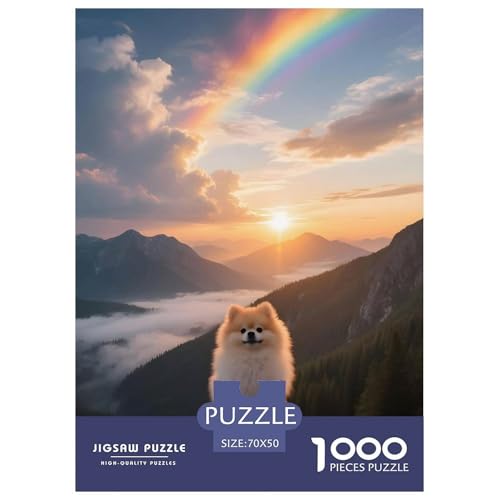Pommern Puzzle 1000-teilige Schwer Puzzle Spielzeug Lernspiel Impossible Haustier Hund Herausforderungsspielzeug Für Erwachsene Und Kinder Ab 14 Jahren 70x50cm/1000pcs Pommern Puzzle 1000-teilige Schwer Puzzle Spielzeug Lernspiel Impossible Haustier Hund Herausforderungsspielzeug Für Erwachsene Und Kinder Ab 14 Jahren 70x50cm/1000pcs von OWBASKPOZ