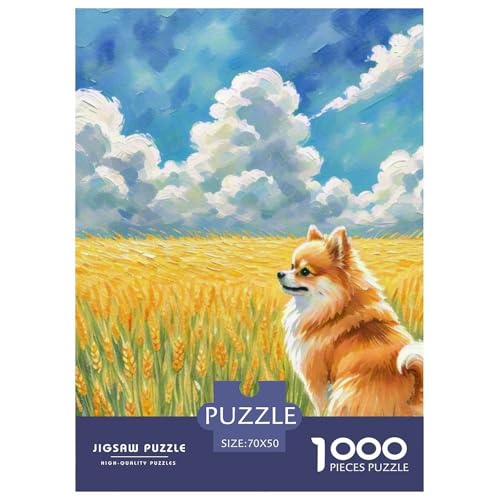 Pommern Puzzle 1000-teilige Schwer Puzzle Spielzeug Pädagogisches Spiel Impossible Haustier Hund Herausforderung Spielzeug Für Erwachsene Und Kinder Ab 12 Jahren 70x50cm/1000pcs Pommern Puzzle 1000-teilige Schwer Puzzle Spielzeug Pädagogisches Spiel Impossible Haustier Hund Herausforderung Spielzeug Für Erwachsene Und Kinder Ab 12 Jahren 70x50cm/1000pcs von OWBASKPOZ