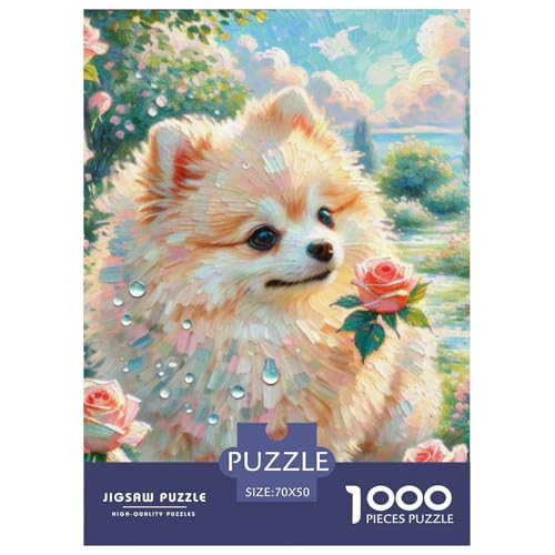 Pommern Puzzle 1000-teilige Schwer Puzzle Spielzeug Pädagogisches Spiel Impossible Haustier Hund Herausforderung Spielzeug Für Erwachsene Und Kinder Ab 12 Jahren 70x50cm/1000pcs Pommern Puzzle 1000-teilige Schwer Puzzle Spielzeug Pädagogisches Spiel Impossible Haustier Hund Herausforderung Spielzeug Für Erwachsene Und Kinder Ab 12 Jahren 70x50cm/1000pcs von OWBASKPOZ