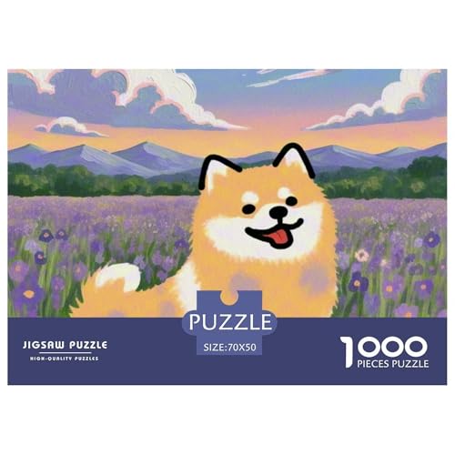 Pommern Puzzles 1000 Teile Schwer Puzzle Spielzeug Lernspiel Impossible Haustier Hund Herausforderungsspielzeug Für Erwachsene Und Kinder Ab 12 Jahren 70x50cm/1000pcs von OWBASKPOZ