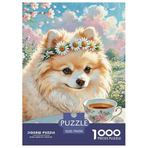 Pommern Puzzles 1000 Teile Schwer Puzzle Spielzeug Lernspiel Impossible Haustier Hund Herausforderungsspielzeug Für Erwachsene Und Kinder Ab 12 Jahren 70x50cm/1000pcs Pommern Puzzles 1000 Teile Schwer Puzzle Spielzeug Lernspiel Impossible Haustier Hund Herausforderungsspielzeug Für Erwachsene Und Kinder Ab 12 Jahren 70x50cm/1000pcs von OWBASKPOZ