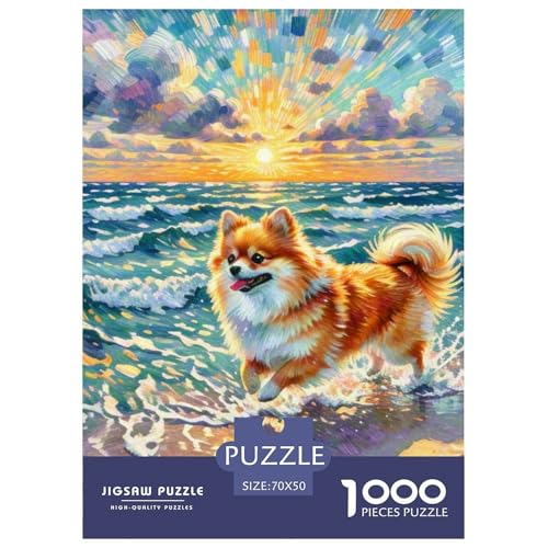 Pommern Puzzles 1000 Teile Schwer Puzzle Spielzeug Pädagogisches Spiel Impossible Haustier Hund Herausforderung Spielzeug Für Erwachsene Und Kinder Ab 14 Jahren 70x50cm/1000pcs Pommern Puzzles 1000 Teile Schwer Puzzle Spielzeug Pädagogisches Spiel Impossible Haustier Hund Herausforderung Spielzeug Für Erwachsene Und Kinder Ab 14 Jahren 70x50cm/1000pcs von OWBASKPOZ