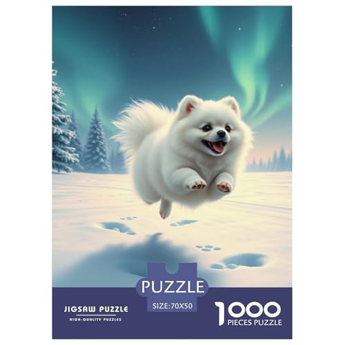 Pommern Puzzles 1000 Teile Schwer Puzzle Spielzeug Pädagogisches Spiel Impossible Haustier Hund Herausforderungsspielzeug Für Erwachsene Und Kinder Ab 12 Jahren 70x50cm/1000pcs Pommern Puzzles 1000 Teile Schwer Puzzle Spielzeug Pädagogisches Spiel Impossible Haustier Hund Herausforderungsspielzeug Für Erwachsene Und Kinder Ab 12 Jahren 70x50cm/1000pcs von OWBASKPOZ