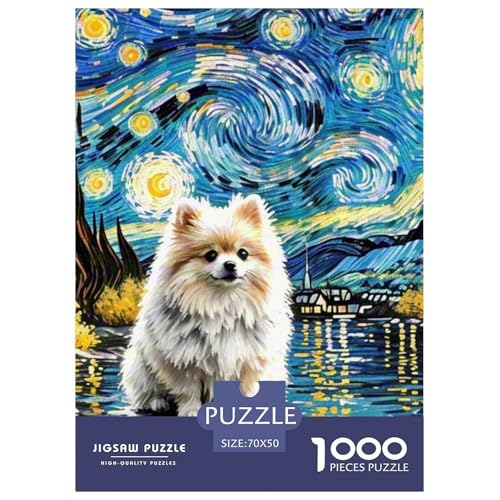Pommern Puzzles 1000 Teile Schwer Puzzle Spielzeug Pädagogisches Spiel Impossible Haustier Hund Herausforderungsspielzeug Für Erwachsene Und Kinder Ab 14 Jahren 70x50cm/1000pcs Pommern Puzzles 1000 Teile Schwer Puzzle Spielzeug Pädagogisches Spiel Impossible Haustier Hund Herausforderungsspielzeug Für Erwachsene Und Kinder Ab 14 Jahren 70x50cm/1000pcs von OWBASKPOZ