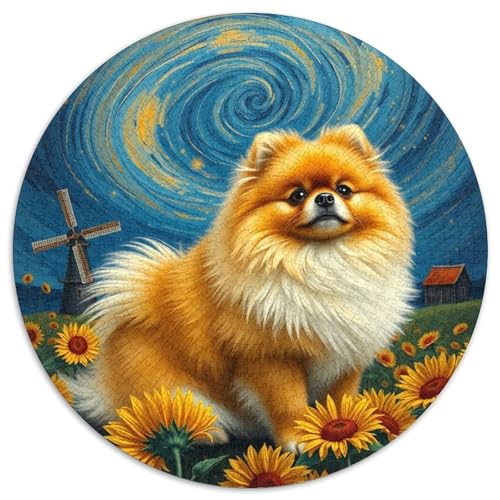 PommernPuzzle 1000 Teile Puzzles Für Lernspiel Herausforderungsspielzeug TeiligeHaustier Hund Für Erwachsene KinderJigsaw1000pcs (67.5x67.5cm) von OWBASKPOZ