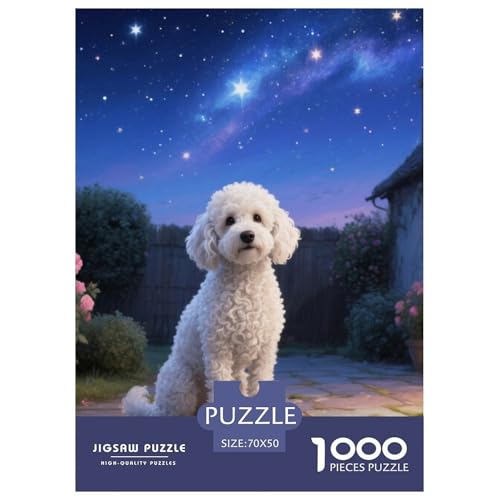 Poodle Puzzle 1000 Teile Schwer Puzzle Spielzeug Lernspiel Impossible Haustier Hund Herausforderung Spielzeug Für Erwachsene Und Kinder Ab 12 Jahren 70x50cm/1000pcs Poodle Puzzle 1000 Teile Schwer Puzzle Spielzeug Lernspiel Impossible Haustier Hund Herausforderung Spielzeug Für Erwachsene Und Kinder Ab 12 Jahren 70x50cm/1000pcs von OWBASKPOZ