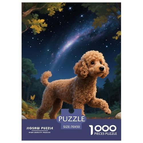 Poodle Puzzle 1000-teilige Schwer Puzzle Spielzeug Lernspiel Impossible Haustier Hund Herausforderung Spielzeug Für Erwachsene Und Kinder Ab 14 Jahren 70x50cm/1000pcs Poodle Puzzle 1000-teilige Schwer Puzzle Spielzeug Lernspiel Impossible Haustier Hund Herausforderung Spielzeug Für Erwachsene Und Kinder Ab 14 Jahren 70x50cm/1000pcs von OWBASKPOZ