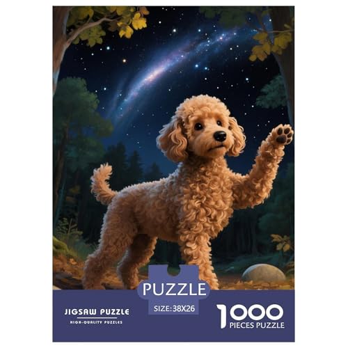 Poodle Puzzle 1000-teilige Schwer Puzzle Spielzeug Lernspiel Impossible Haustier Hund Herausforderung Spielzeug Für Erwachsene Und Kinder in Bewährter 38x26cm/1000pcs Poodle Puzzle 1000-teilige Schwer Puzzle Spielzeug Lernspiel Impossible Haustier Hund Herausforderung Spielzeug Für Erwachsene Und Kinder in Bewährter 38x26cm/1000pcs von OWBASKPOZ