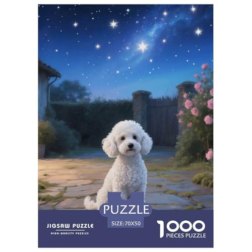 Poodle Puzzles 1000 Teile Schwer Puzzle Spielzeug Lernspiel Impossible Haustier Hund Herausforderung Spielzeug Für Erwachsene Und Kinder Ab 14 Jahren 70x50cm/1000pcs Poodle Puzzles 1000 Teile Schwer Puzzle Spielzeug Lernspiel Impossible Haustier Hund Herausforderung Spielzeug Für Erwachsene Und Kinder Ab 14 Jahren 70x50cm/1000pcs von OWBASKPOZ