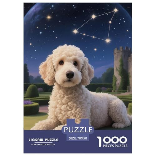 Poodle Puzzles 1000 Teile Schwer Puzzle Spielzeug Pädagogisches Spiel Impossible Haustier Hund Herausforderung Spielzeug Für Erwachsene Und Kinder Ab 12 Jahren 70x50cm/1000pcs Poodle Puzzles 1000 Teile Schwer Puzzle Spielzeug Pädagogisches Spiel Impossible Haustier Hund Herausforderung Spielzeug Für Erwachsene Und Kinder Ab 12 Jahren 70x50cm/1000pcs von OWBASKPOZ