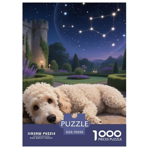 Poodle Puzzles 1000 Teile Schwer Puzzle Spielzeug Pädagogisches Spiel Impossible Haustier Hund Herausforderung Spielzeug Für Erwachsene Und Kinder Ab 12 Jahren 70x50cm/1000pcs Poodle Puzzles 1000 Teile Schwer Puzzle Spielzeug Pädagogisches Spiel Impossible Haustier Hund Herausforderung Spielzeug Für Erwachsene Und Kinder Ab 12 Jahren 70x50cm/1000pcs von OWBASKPOZ