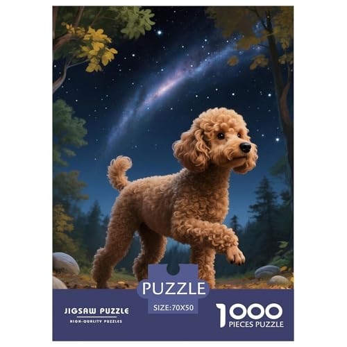 Poodle Puzzles 1000 Teile Schwer Puzzle Spielzeug Pädagogisches Spiel Impossible Haustier Hund Herausforderungsspielzeug Für Erwachsene Kinder 70x50cm/1000pcs Poodle Puzzles 1000 Teile Schwer Puzzle Spielzeug Pädagogisches Spiel Impossible Haustier Hund Herausforderungsspielzeug Für Erwachsene Kinder 70x50cm/1000pcs von OWBASKPOZ