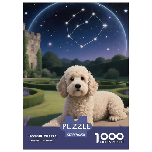 Poodle Puzzles 1000 Teile Schwer Puzzle Spielzeug Pädagogisches Spiel Impossible Haustier Hund Herausforderungsspielzeug Für Erwachsene Und Kinder Ab 12 Jahren 70x50cm/1000pcs Poodle Puzzles 1000 Teile Schwer Puzzle Spielzeug Pädagogisches Spiel Impossible Haustier Hund Herausforderungsspielzeug Für Erwachsene Und Kinder Ab 12 Jahren 70x50cm/1000pcs von OWBASKPOZ