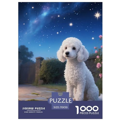 Poodle Puzzles 1000 Teile Schwer Puzzle Spielzeug Pädagogisches Spiel Impossible Haustier Hund Herausforderungsspielzeug Für Erwachsene Und Kinder in Bewährter 70x50cm/1000pcs Poodle Puzzles 1000 Teile Schwer Puzzle Spielzeug Pädagogisches Spiel Impossible Haustier Hund Herausforderungsspielzeug Für Erwachsene Und Kinder in Bewährter 70x50cm/1000pcs von OWBASKPOZ